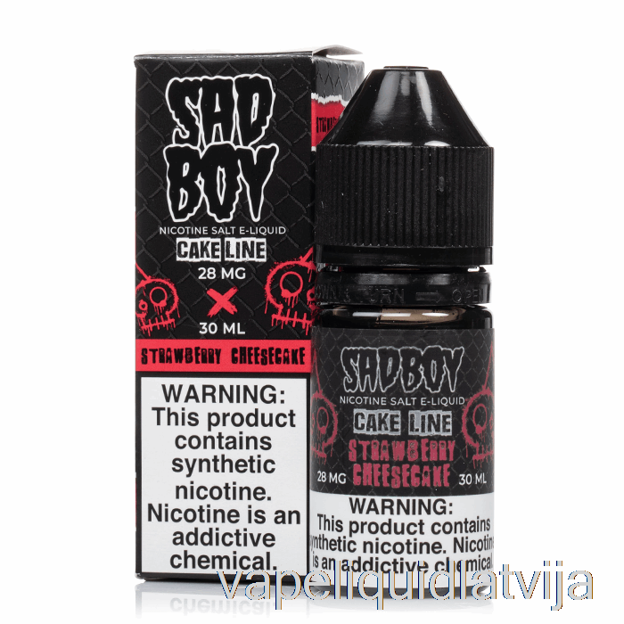 Zemeņu Siera Kūka - Sadboy Salts - 30ml 28mg Vape šķidrums